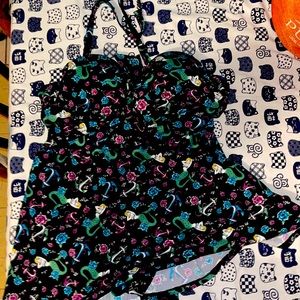 Torrid one piece swimsuit . Mermaid/anchor/rose print